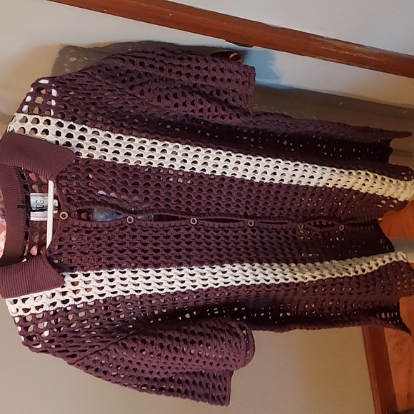 BDG Other - NWT BDG retro crocheted button down shirt..size L